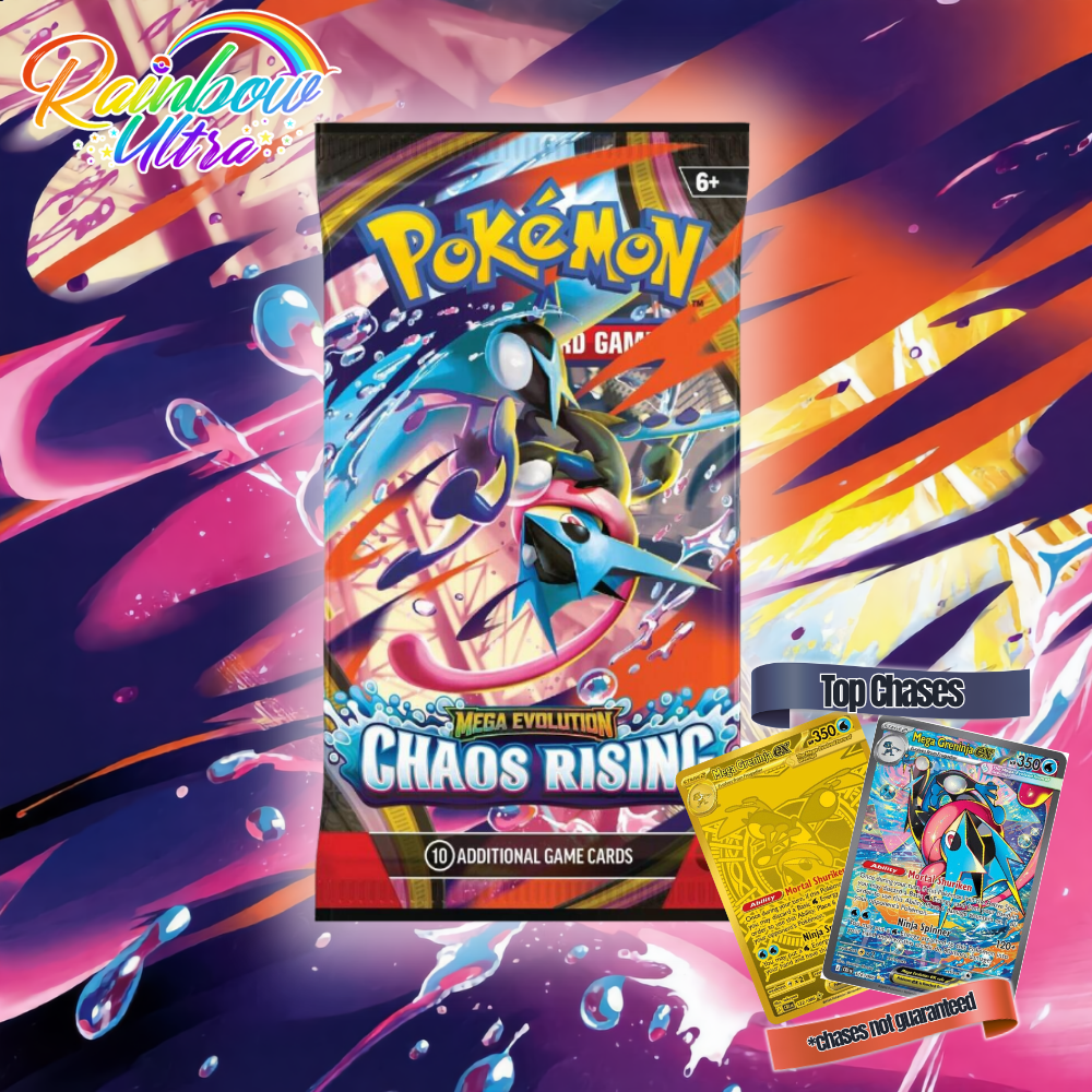 Chaos Rising Booster Pack | Pokemon Trading Card Game | ME04: Chaos Rising (CRI)